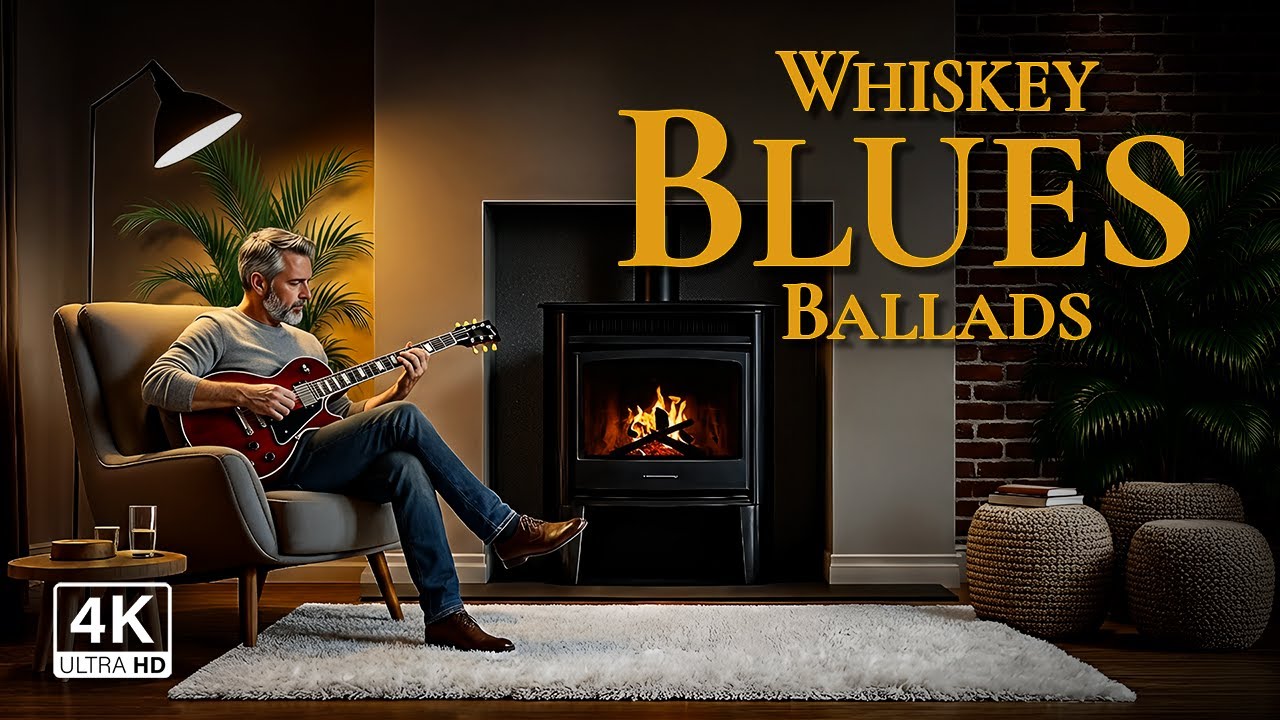 Slow Bourbon Blues | Warm Baritone Ballads by the Fire
