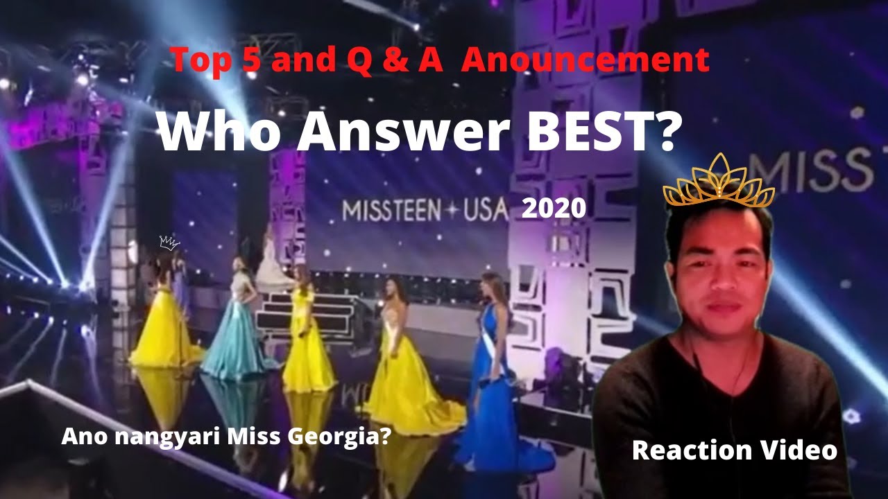 Miss Teen USA 2020-Full Performance-TOP 5 and Q&A -announcement- REACTION!