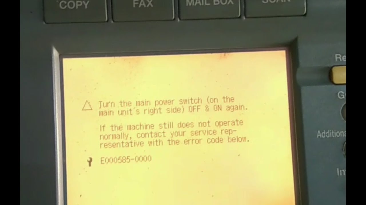 E-585 Error Remove in Canon IR3300 [Hindi]