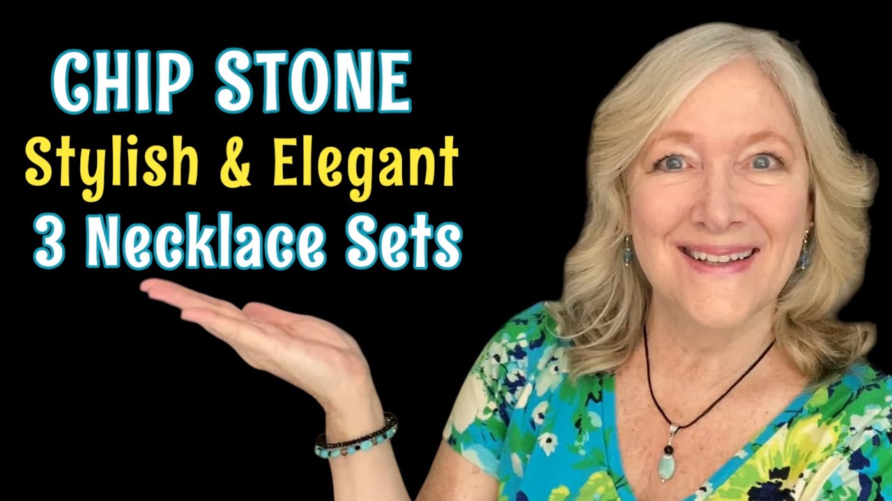 DIY Make Unique CHIP STONE Necklace Earring Set ❤️Beginner Jewelry Making Fun