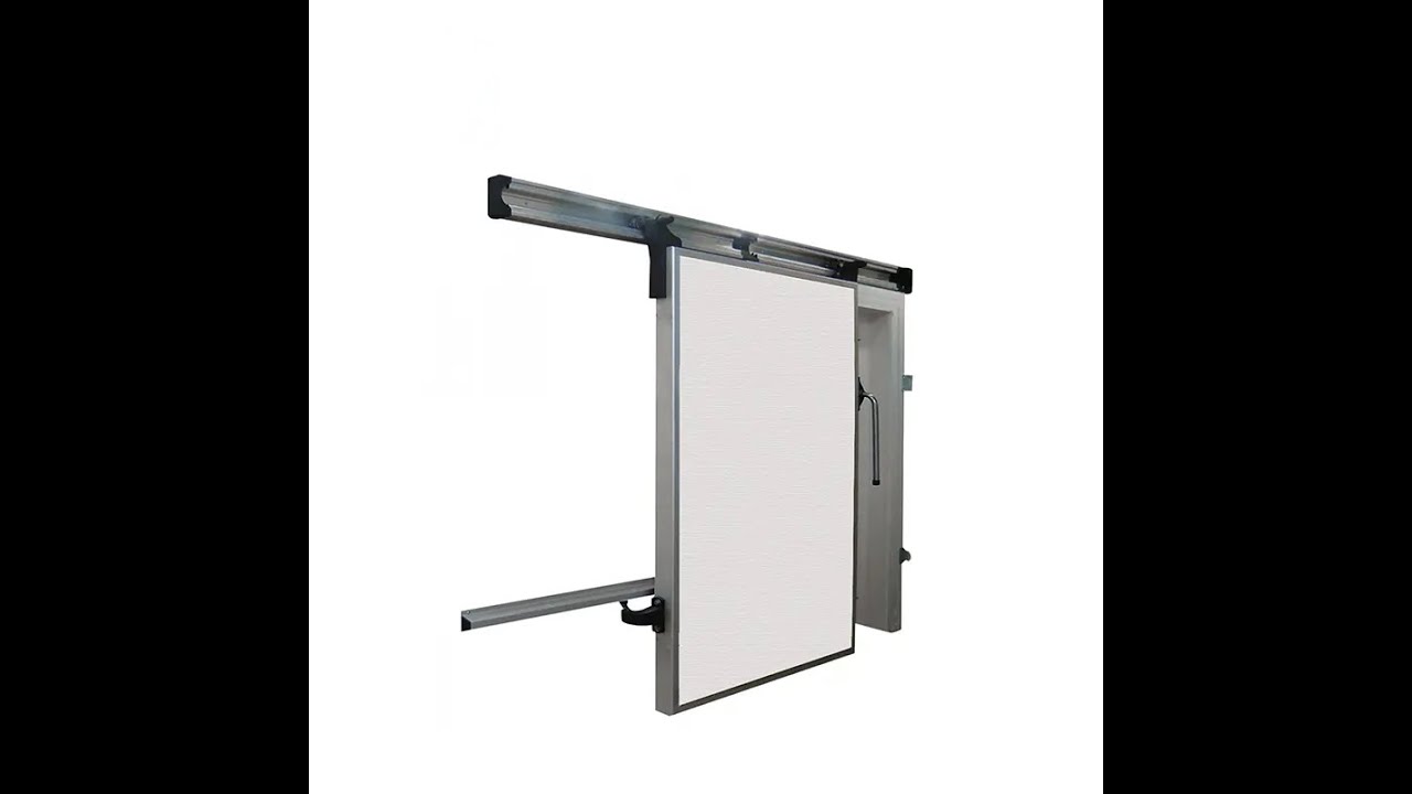 4 steps to install the sliding cold room door