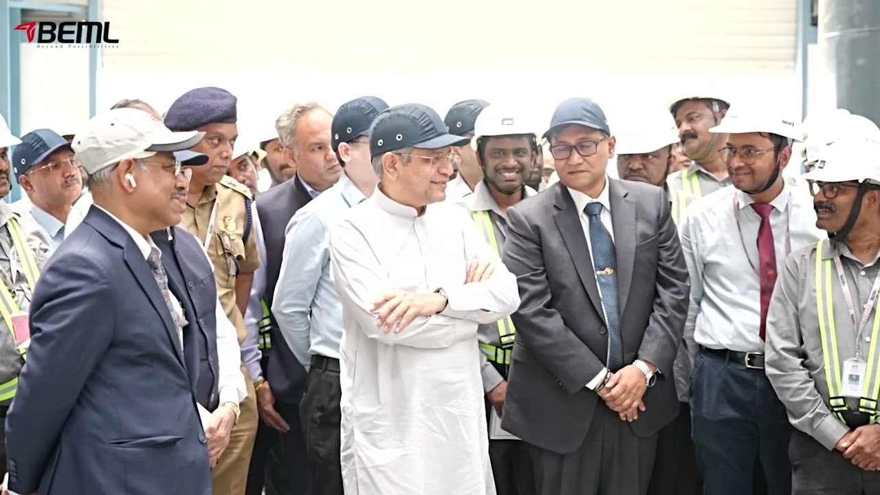 Hon'ble Minister of Rail inaugurates BEML's Aditya Plant for High Speed Rolling stock making