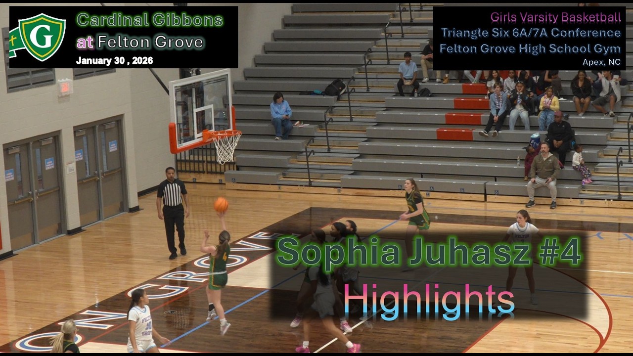 2026-01-30 - Sophia Juhasz #4 - Highlights - Cardinal Gibbons at Felton Grove  - Triangle Six 6A/7A