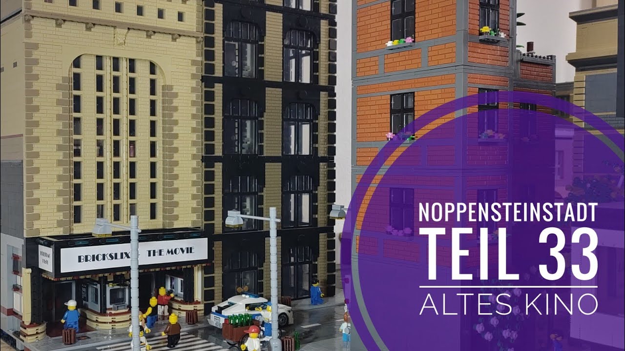 Noppensteinstadt - Teil 33 Das alte Kino wird fertig // BlueBrixx Lego