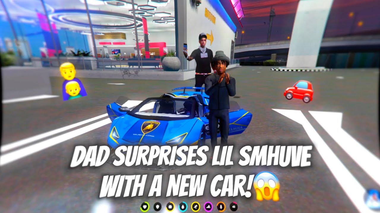 Dad Surprises Lil Smhuve With A New Car!😱 | Boomin RP