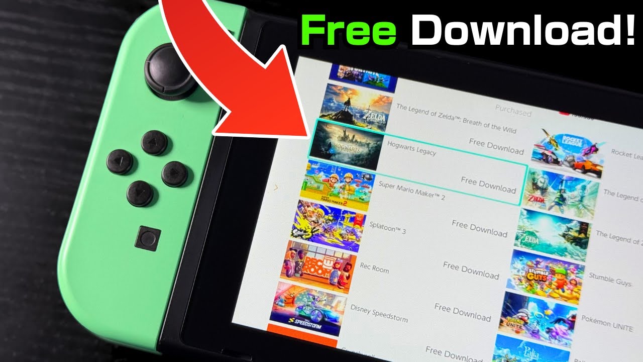 How to Download 100+ Games for free on Nintendo Switch (EASY)