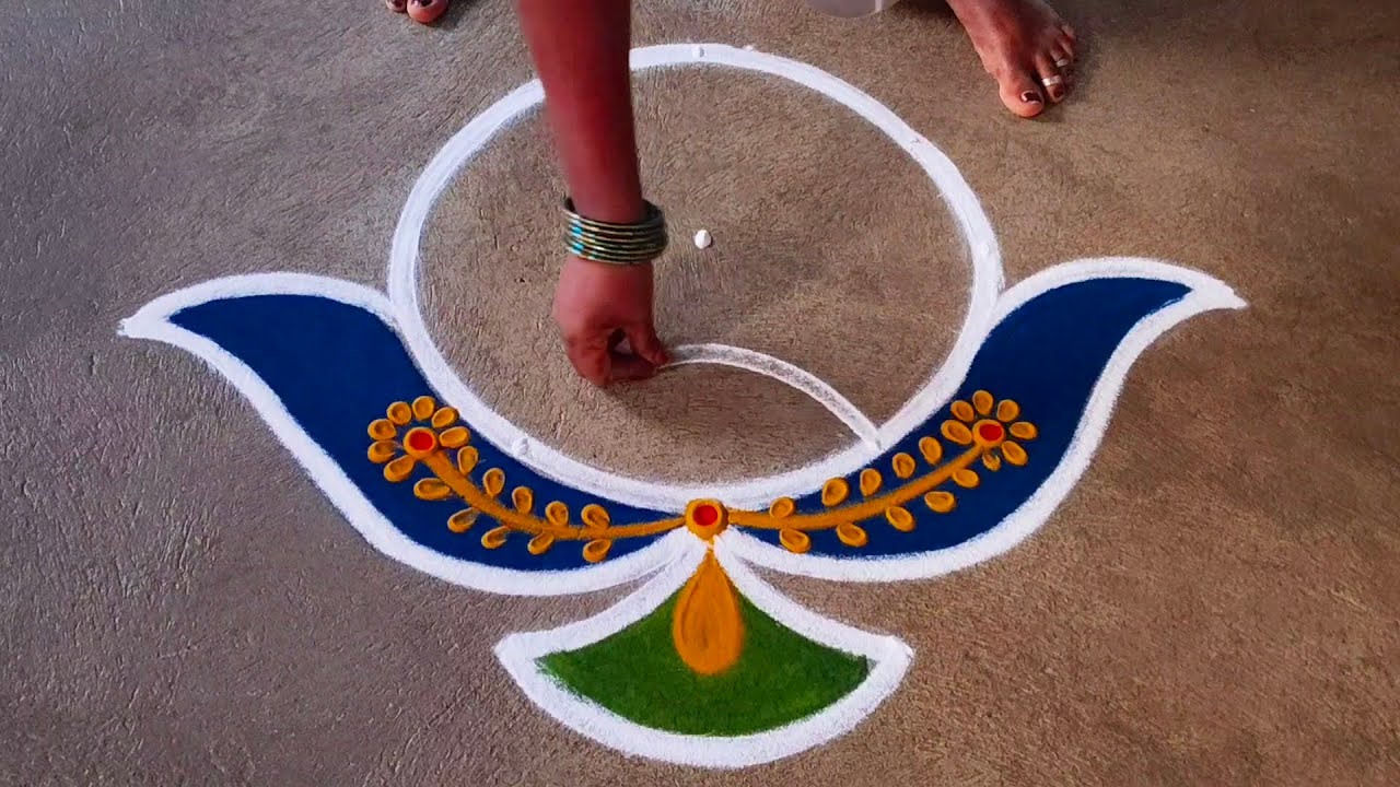 New year special colourful rangoli azhagiya kolam ❤️❤️❤️❤️❤️