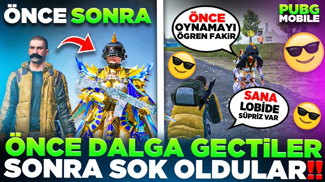 DALGA GEÇEN KIZLAR OYUNCULUĞUMU VE HESABIMI GÖRÜNCE ŞOK OLDULAR!!  😎 ÇILDIRDILAR!! 😎 | PUBG MOBILE