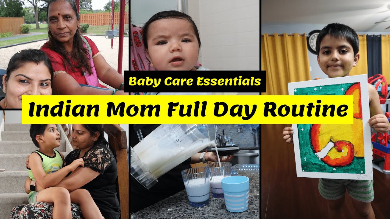 My Friend is Going Back to INDIA~ Indian Mom Full Day Real/ Productive Routine ~Baby Care Essentials