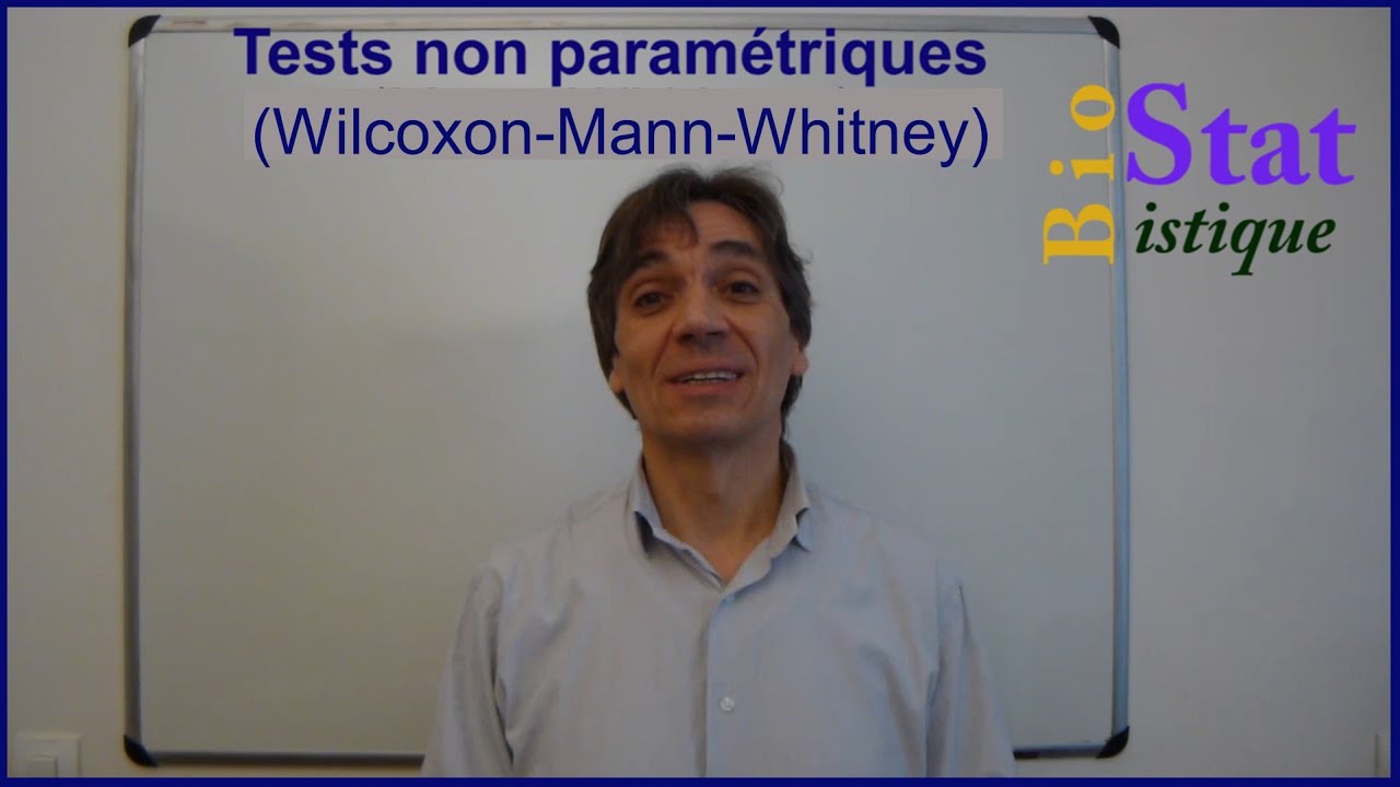 Statistique : Test non paramétrique de Mann Whitney U