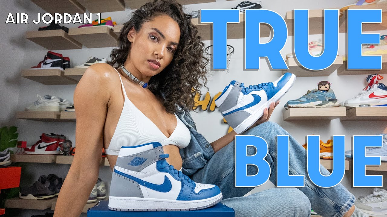 MY FIRST JORDAN OF 2023!  TRUE BLUE JORDAN 1 On Foot Review, How to Style (GRWM)