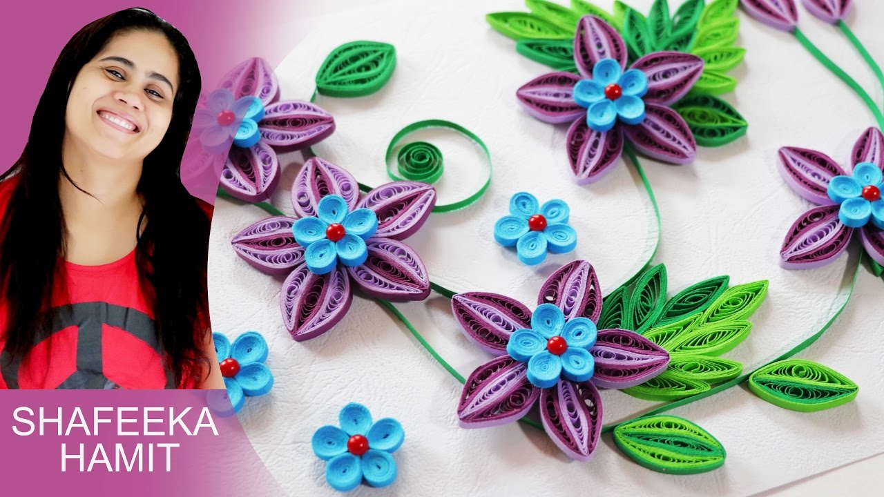 DIY Paper FLower Wall Decoration Ideas | How to Make Paper Flowers Wall Hanging | DIY Paper Craft