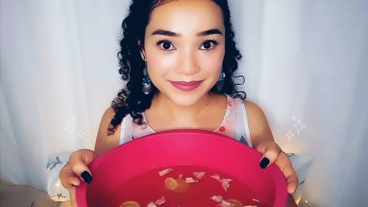ASMR RELAXE SEUS PÉS AQUI  (Atenção Pessoal, Esfoliação, Massagem, Água, Hand Sounds)