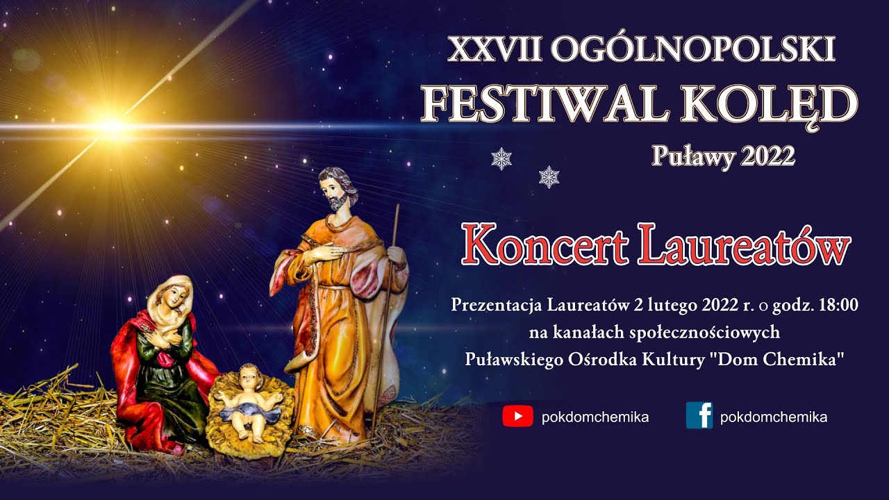 Koncert Laureatów XXVII Ogólnopolskiego Festiwalu Kolęd Puławy 2022