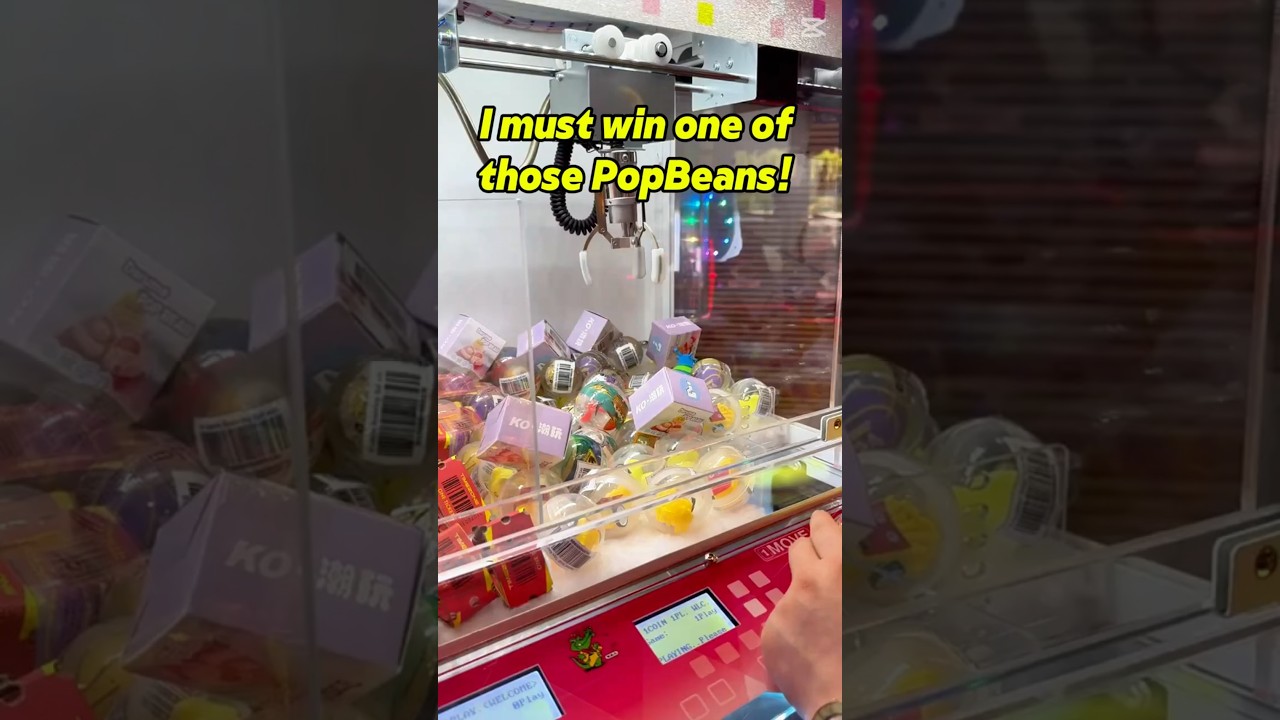 PopBean as a Claw Machine Prize! An arcade must win. Wonder if I will unbox a molly or labubu?