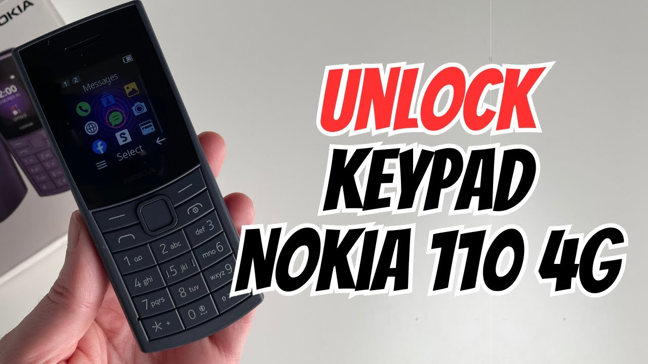 Как разблокировать клавиатуру на Nokia 110 4G