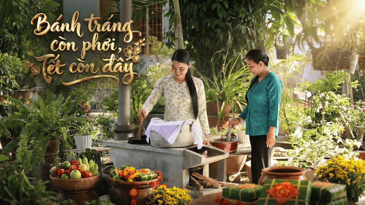 Tập 19 - Bánh tráng còn phơi, Tết còn đây | Bếp Hương Quê