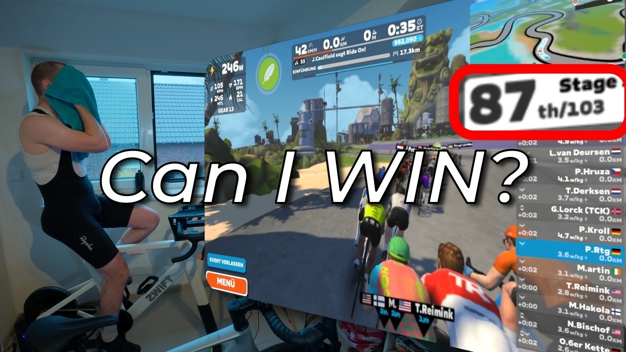 Zwift Games Stage 1, Mein erstes Zwift Rennen