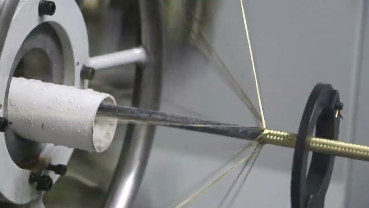 Braiding process of hydraulic hose.