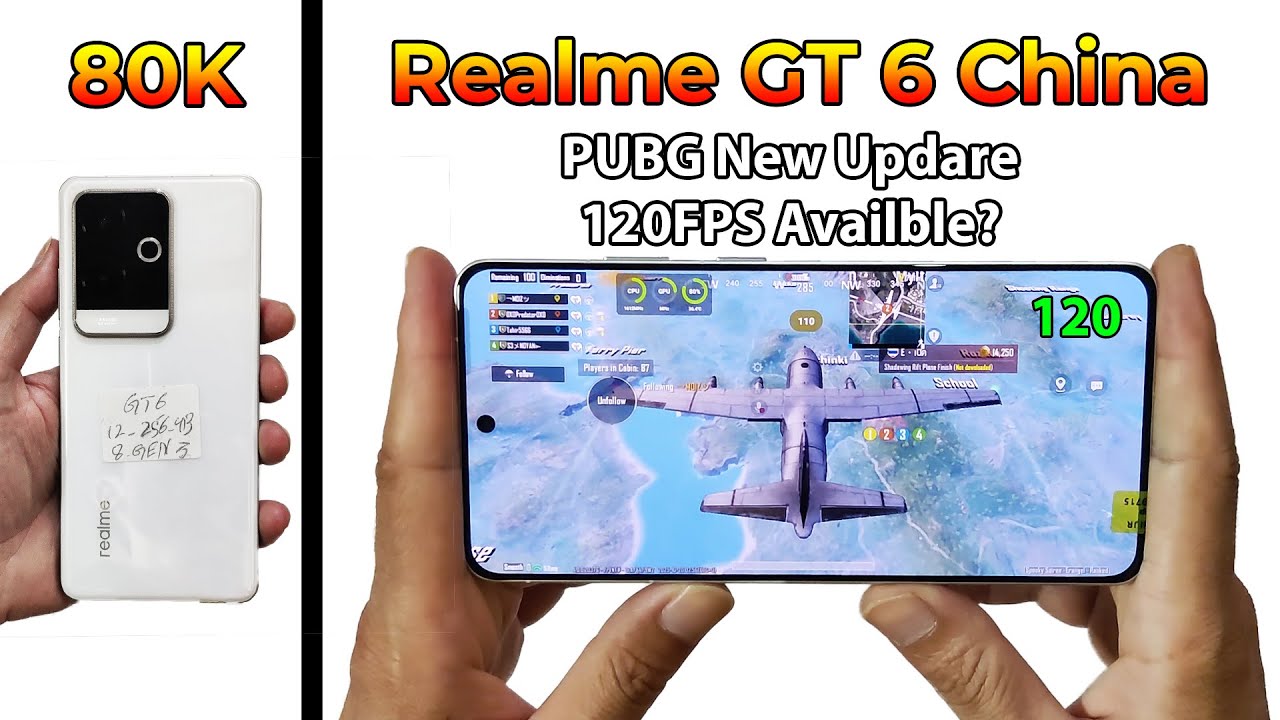 Тестирование нового обновления Realme GT 6 PUBG Mobile | Обзор стабильности FPS, нагрева и батареи