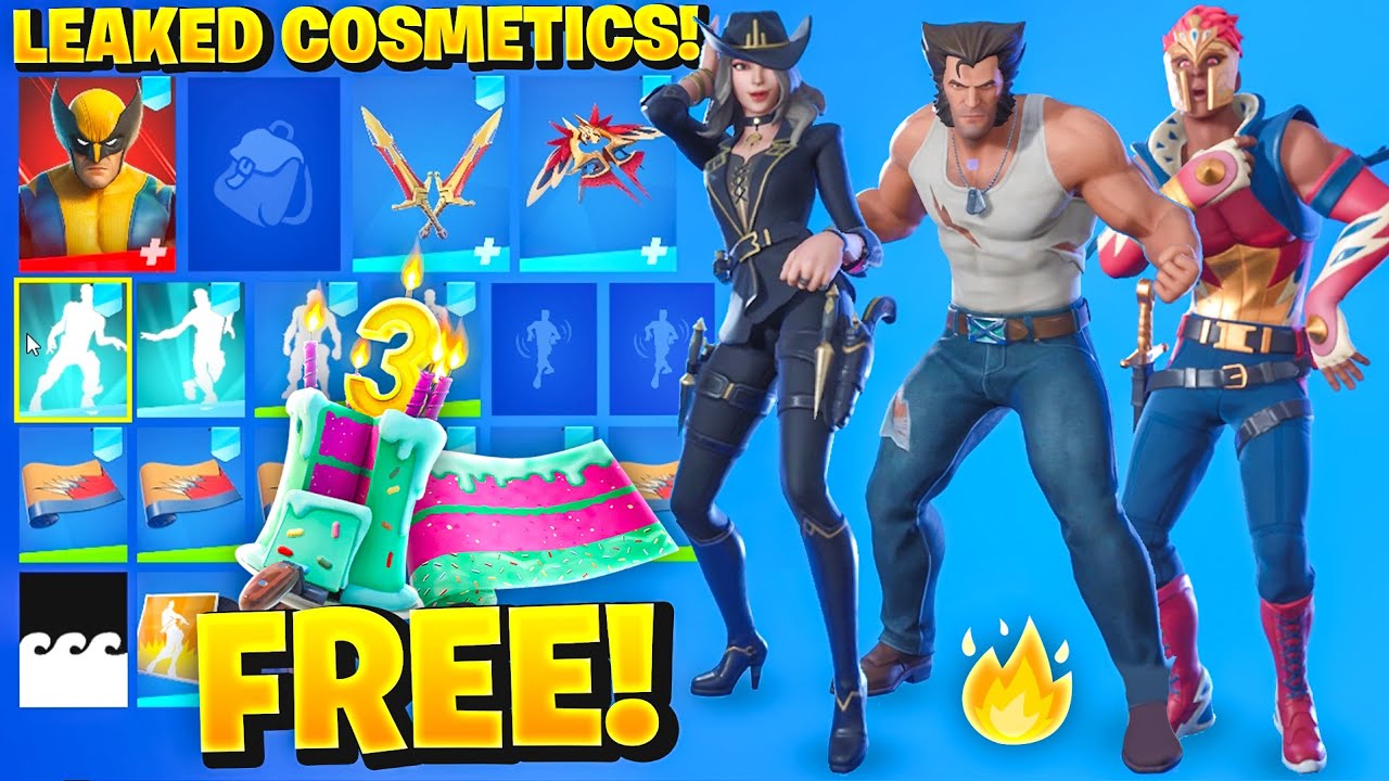 ALL NEW LEAKED FORTNITE SKINS! *BTS EMOTE* (Free Birthday Wrap, Victoria Saint, Dynamite, Hyacinth)
