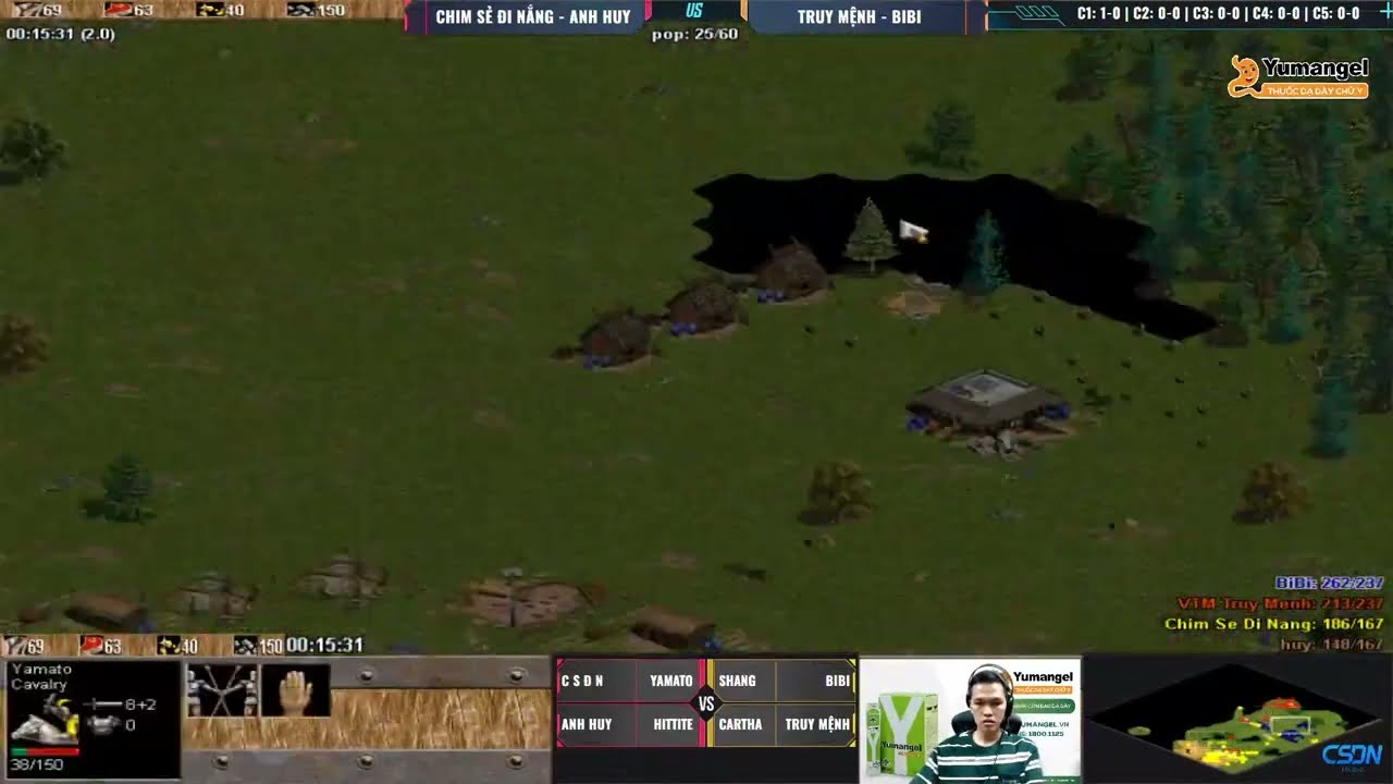 Chim Sẻ Đi Nắng - Anh Huy vs BiBi - Truy Mệnh | 2vs2 Random | 12/09/2023 #aoe #chimsedinang