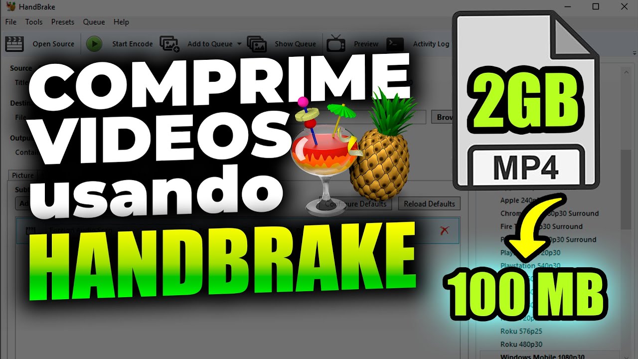 ☑️ Como COMPRIMIR Correctamente tus VIDEOS SIN PERDER CALIDAD | Cómo usar HandBrake | Guía 2024