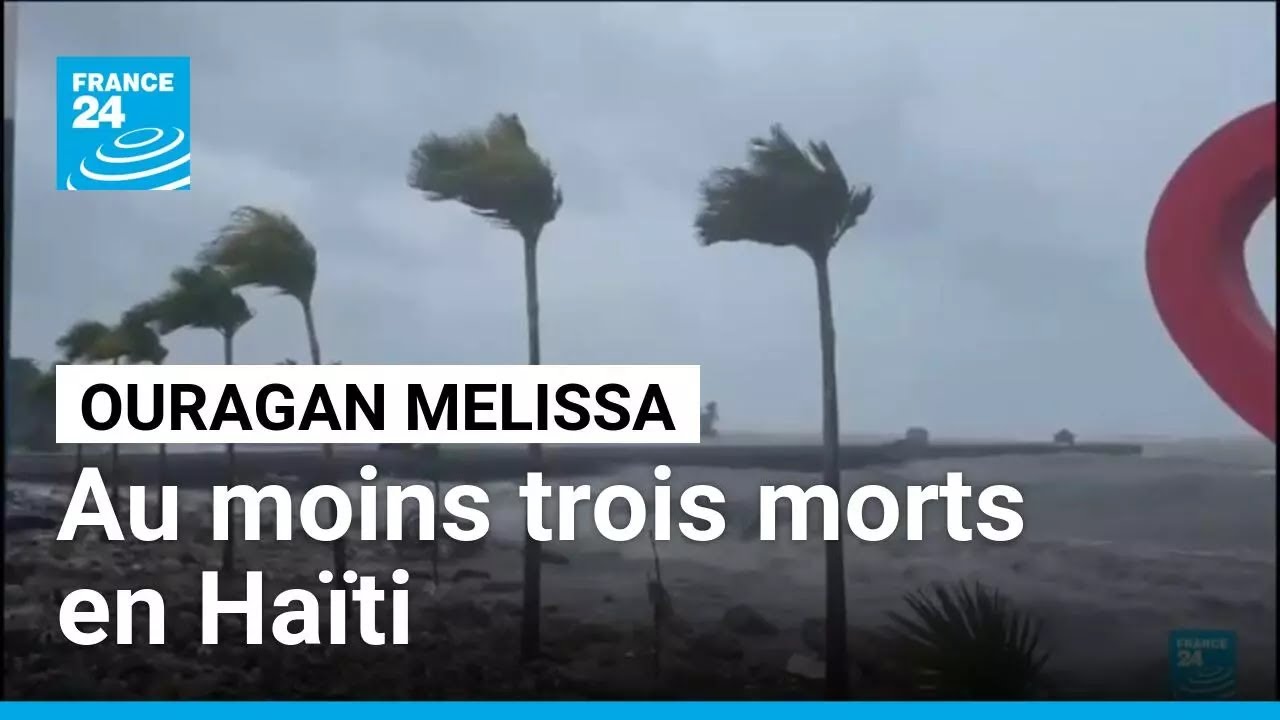 L'ouragan Melissa s&eacute;vit aux Cara&iuml;bes : au moins trois morts en Ha&iuml;ti. &bull; FRANCE 24