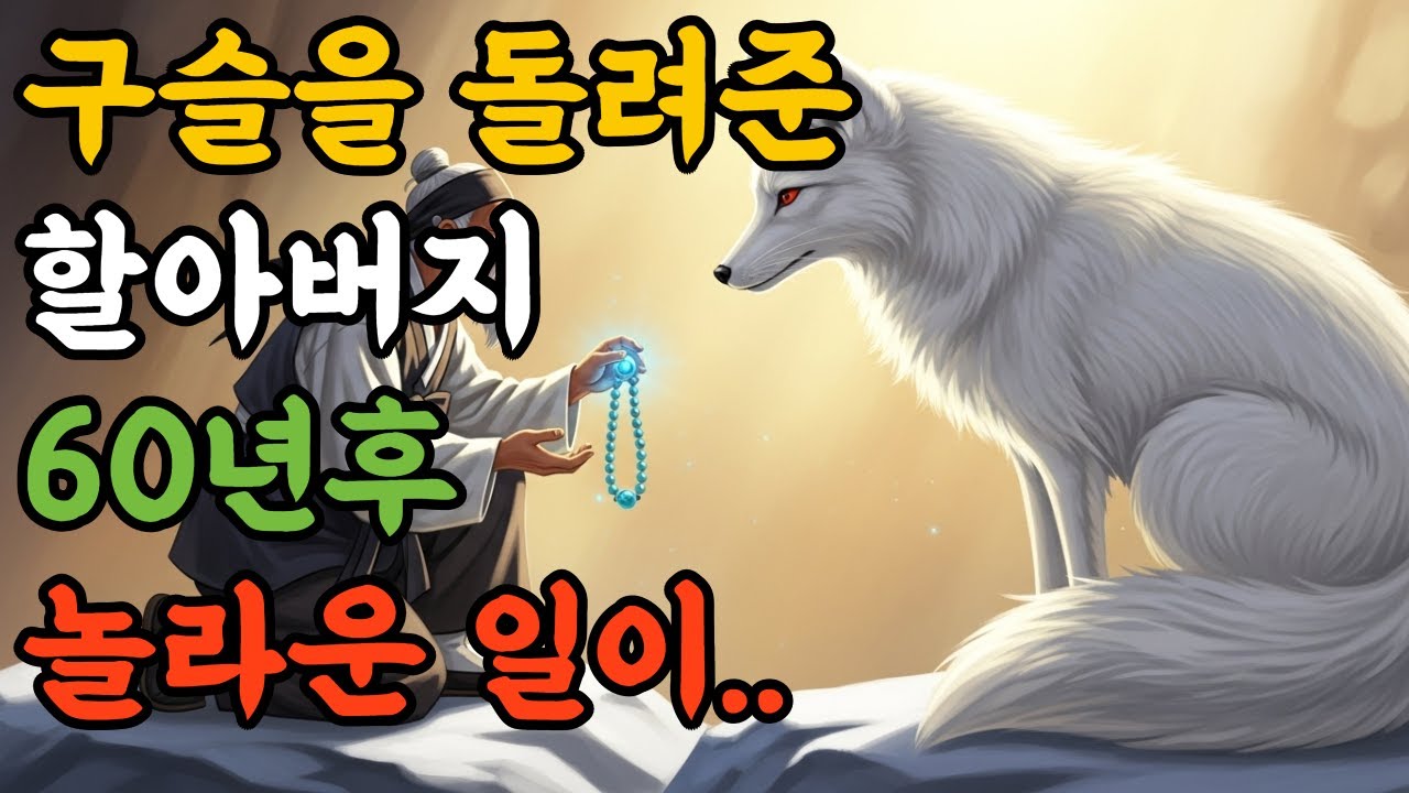 [8] 구슬을 돌려준 할아버지, 60년 후 놀라운 재회 | 떳떳함이 부른 기적 | 한국전래동화
