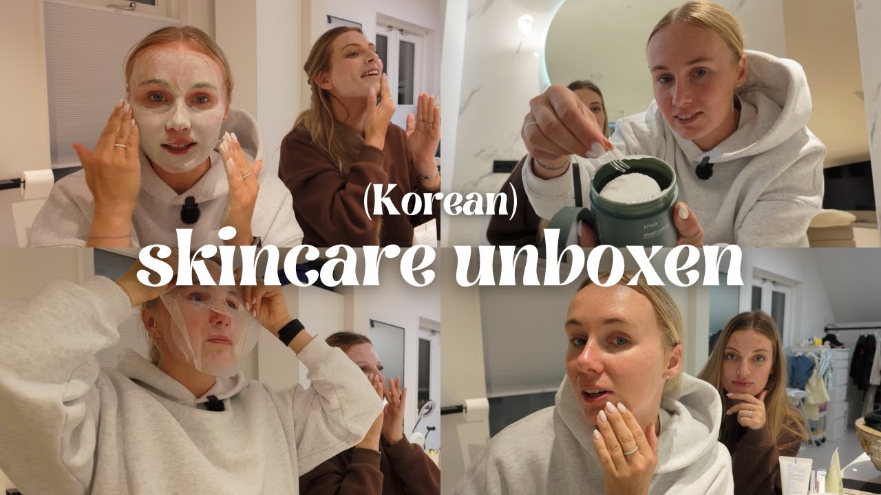 KOREAN SKINCARE UNBOXING & TESTEN 🫧