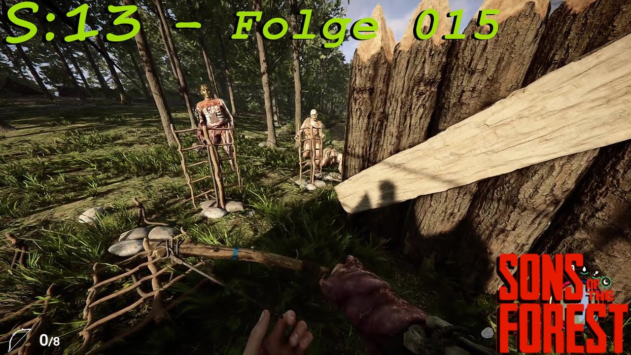 Die Falle hat ihr das Maul gestopft 🤪 Schöner Bautag an der Base | S13-F015 | Sons of the Forest