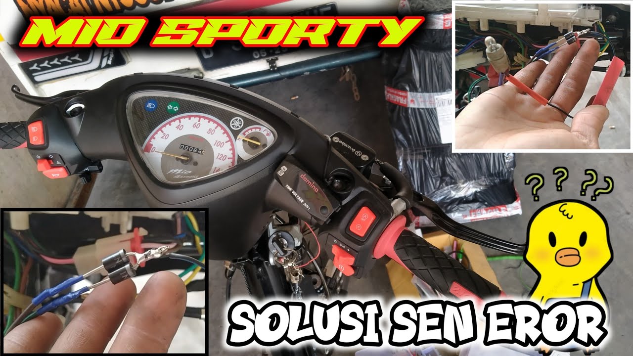cara pasang lampu led sein & solusi sein eror mio sporty 5TL
