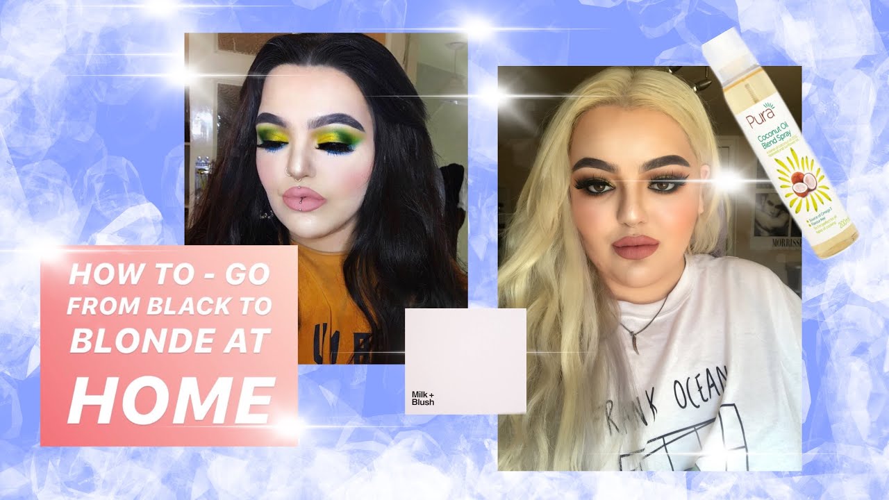 HOW TO - GO FROM BLACK TO BLONDE HAIR AT HOME - AFFORDABLE