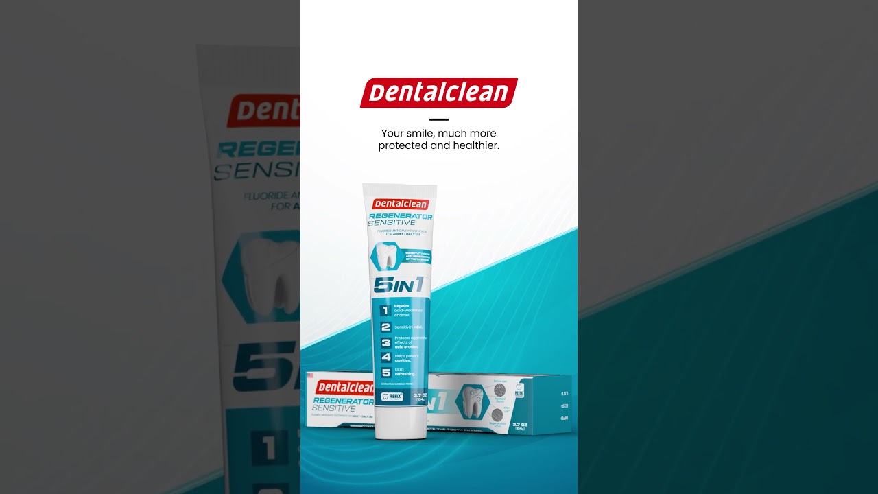 Daily Gel Regenerator Sensitive 5 in 1 Dentalclean with REFIX&reg; Technology 5''