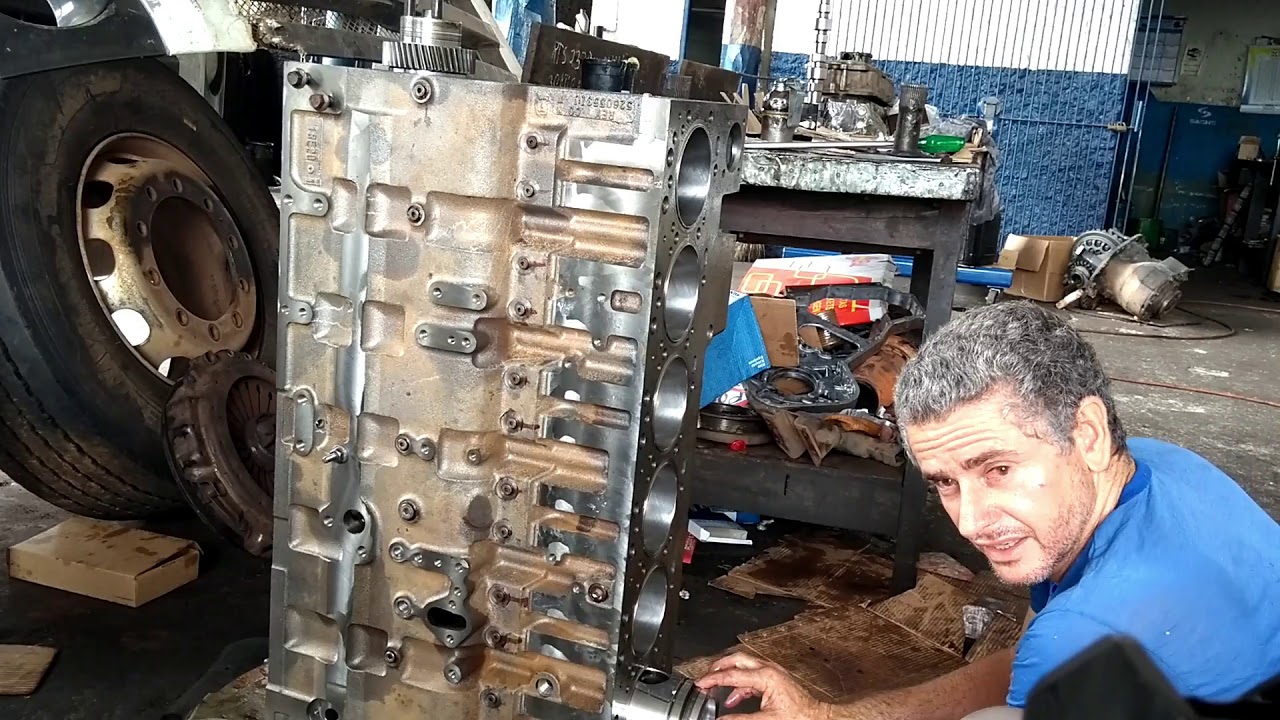 Montagem do cilindro - Cumins ISC