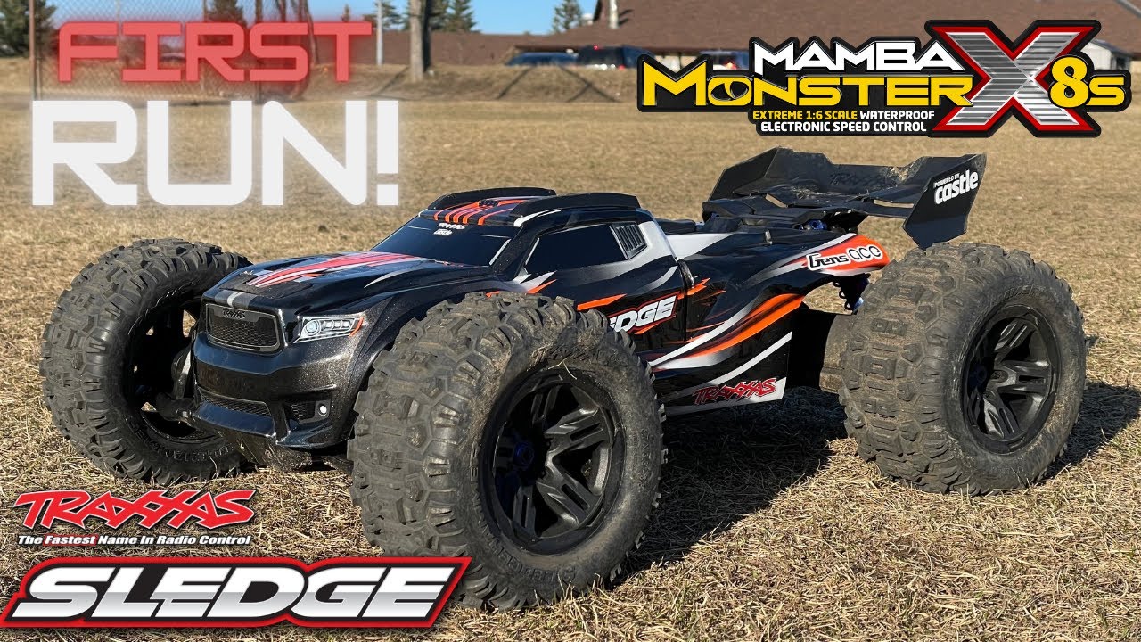 Traxxas Sledge (Castle Mamba Monster X 8s & 2200kv Sensored Motor.