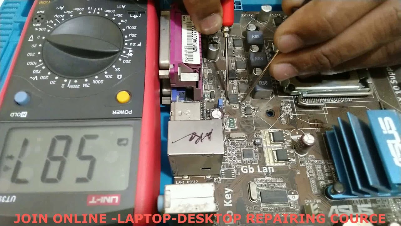 HOW TO REMOVE SHORTING IN DESKTOP MOTHERBOARD-VRM