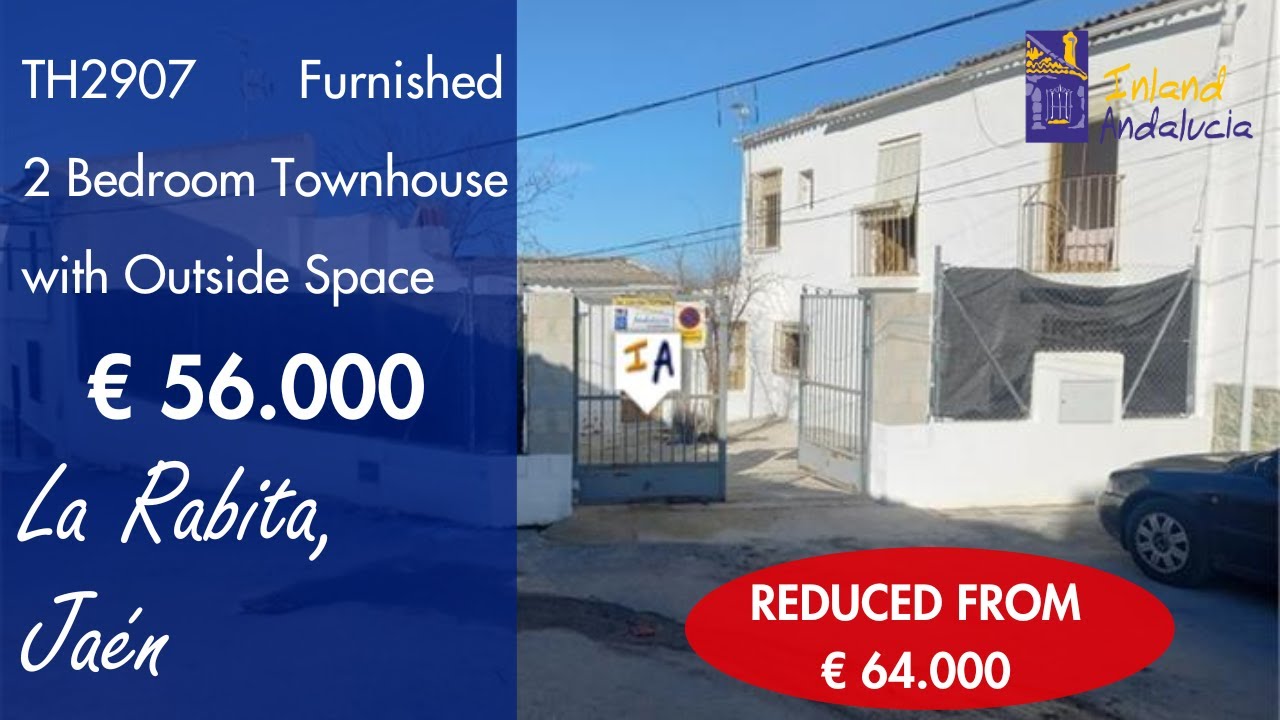 Just 56K Furnished ready to move into 2 Bed Town Property for sale in Spain inland Andalucia TH2907