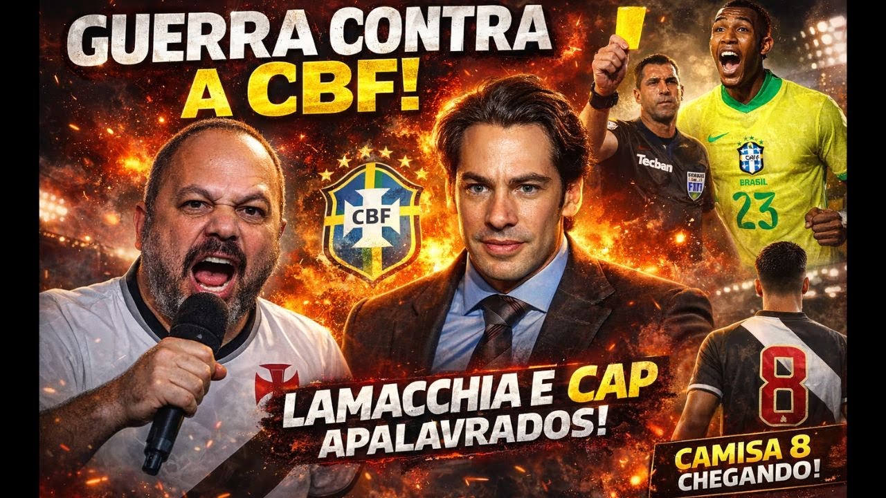 🔥 GUE RRA CONTRA A CBF! LAMACCHIA E CAP APALAVRADOS E VASCO REVOLTADO!