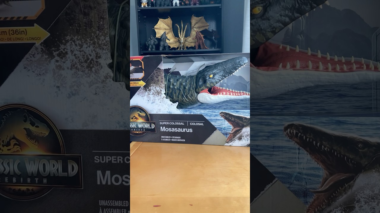 Unboxing the Super Colossal Mosasaurus! #jurassicworldrebirth #jurassicworldrebirthtoys #mattel