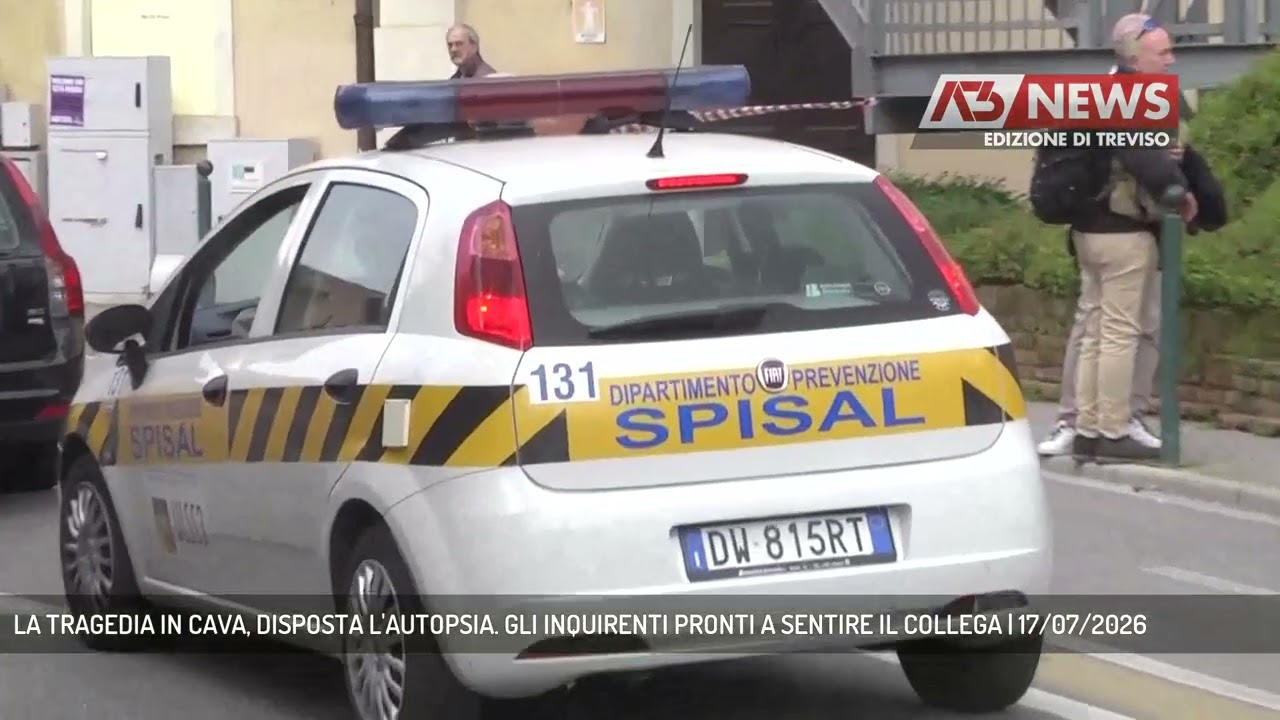 LA TRAGEDIA IN CAVA, DISPOSTA L'AUTOPSIA. GLI INQUIRENTI PRONTI A SENTIRE IL COLLEGA | 17/07/2026