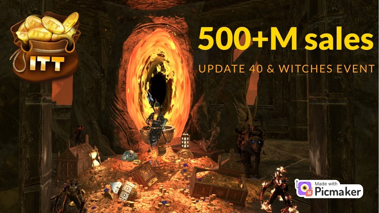 ESO 500 Million sales - 200+ Million profit - in one week! U40 & witches event