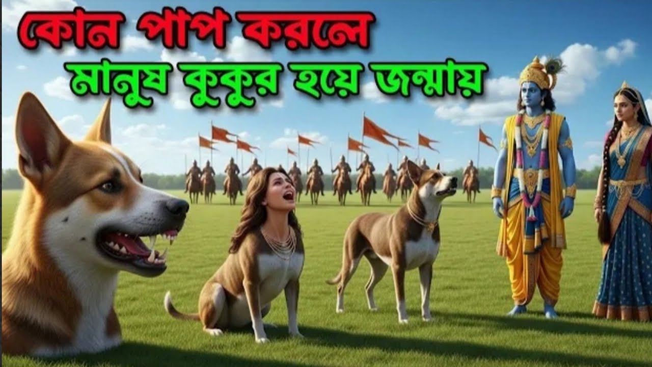 কোন পাপ করলে মানুষ কুকুর হয়ে জন্মায়।  Shree Krishna Best Emotional Quotes Bangla #shorts #sad quotes
