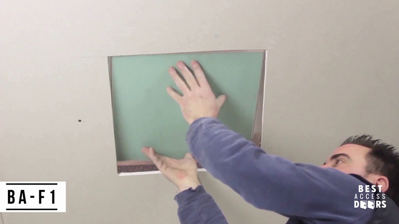 How Do You Fit a Ceiling Access Panel? - BA-F1 Drywall Access Panel with Fixed Hinges