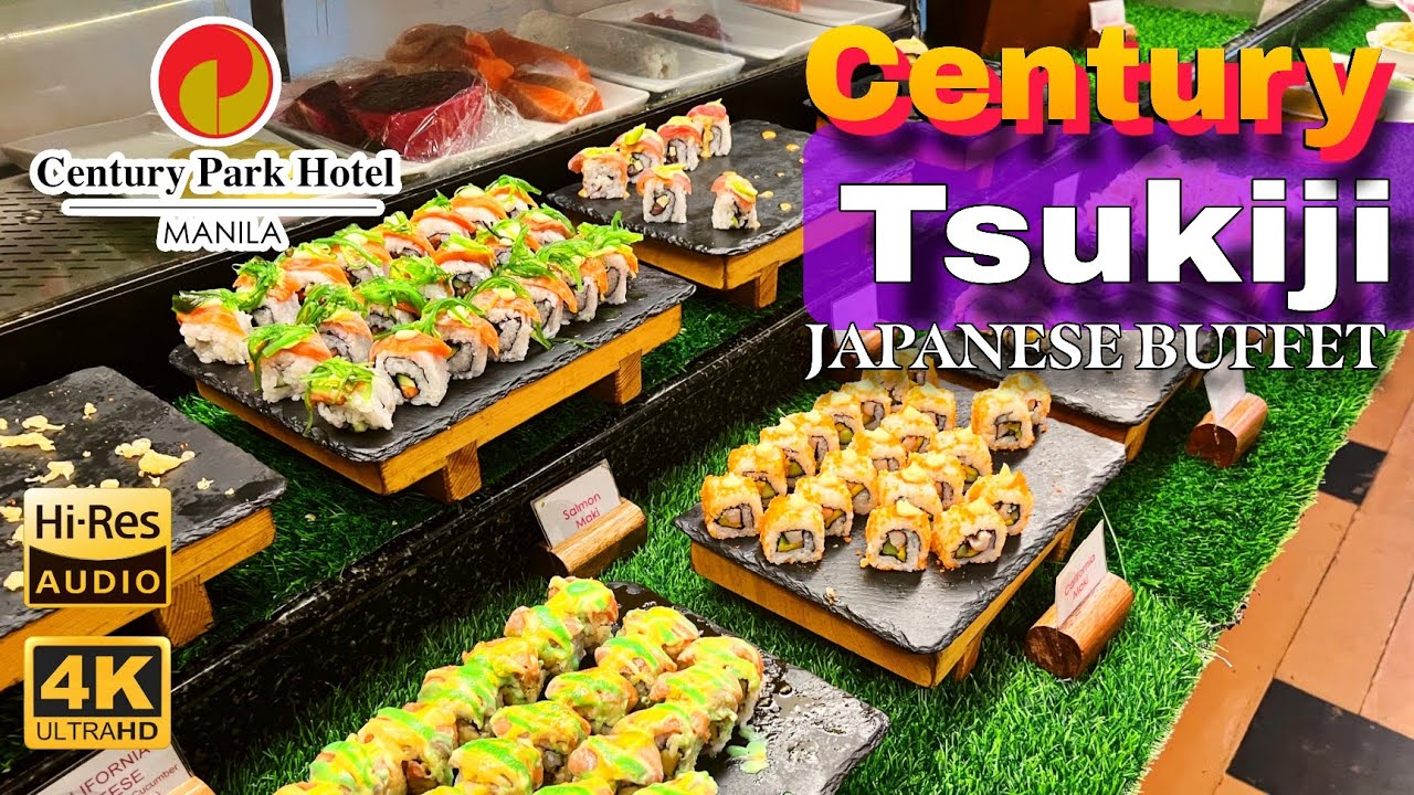 Feast Your Senses: Century Tsukiji Delights at Century Park Hotel 🇵🇭 | 4K Food and Walk Tour