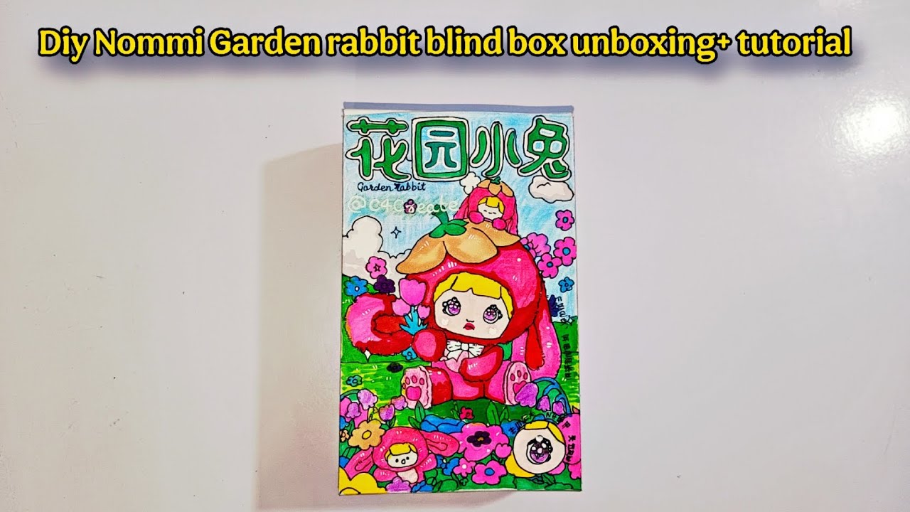 🌷PAPER DIY 🌷NOMMI GARDEN RABBIT BLIND BOX UNBOXING + TUTORIAL