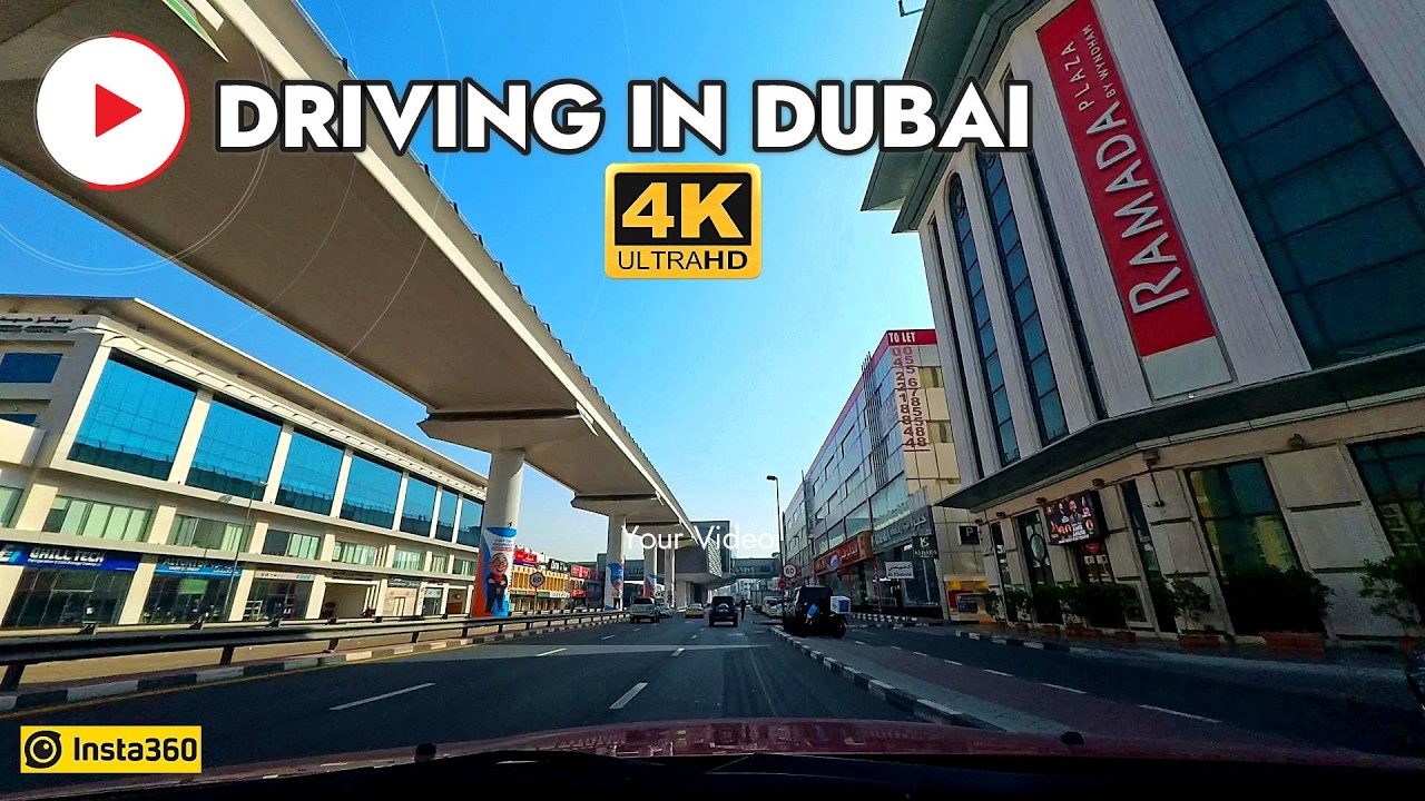 DUBAI CITY ROAD TOUR in 4K 🇦🇪 | SALAH AL DIN STREET TO UNION COOP IN AMMAN STREET🚗✨