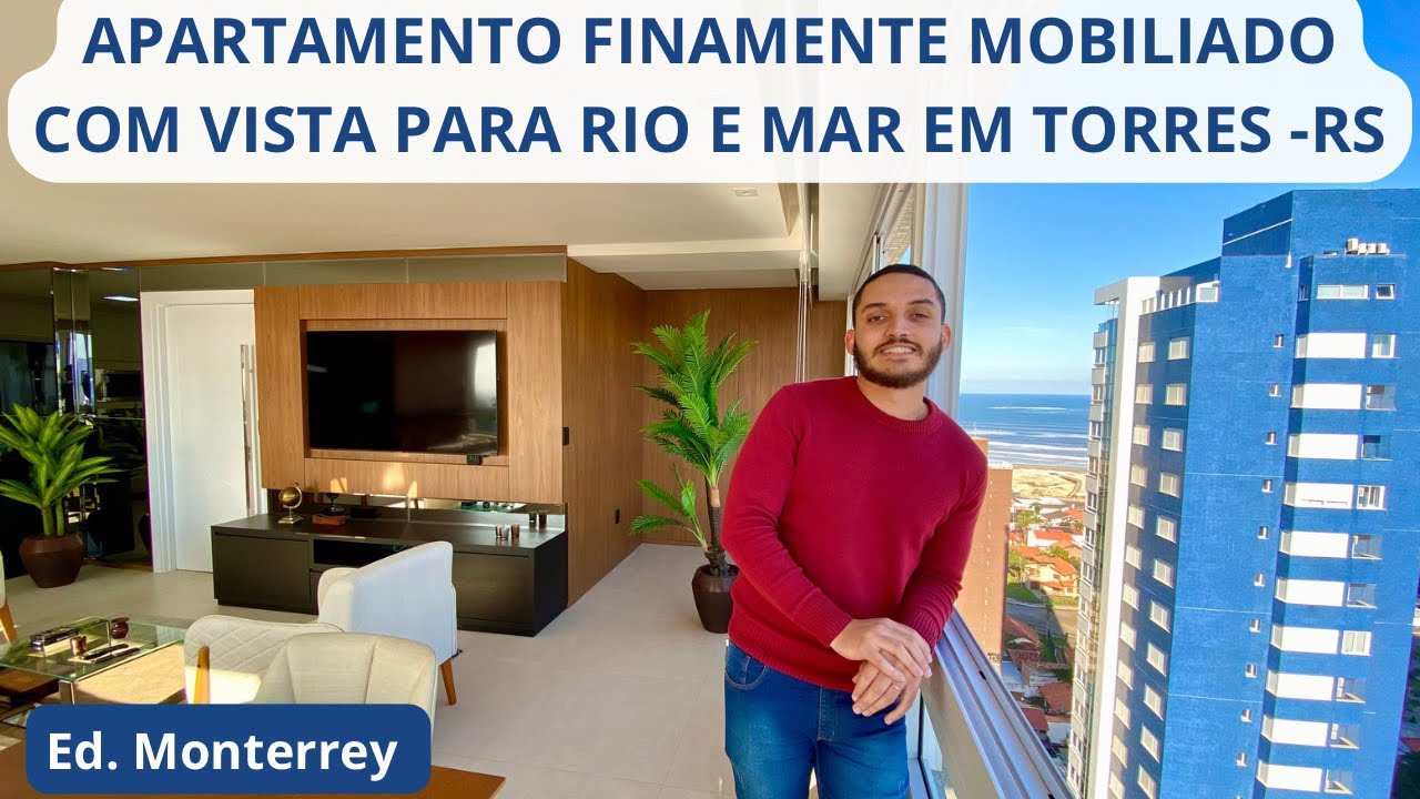Apartamento 3 Dormitórios Com Vista Para o Mar na Praia Grande em Torres-RS
