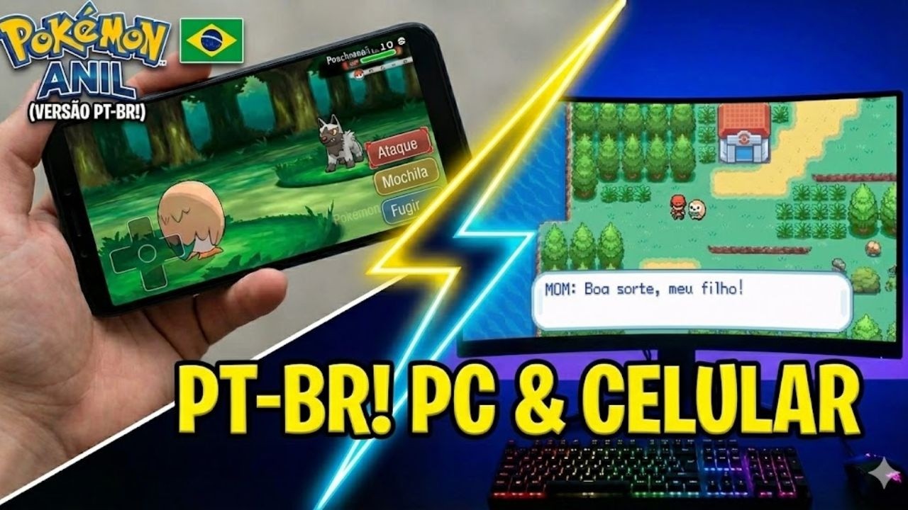 POK&Eacute;MON ANIL EM PORTUGU&Ecirc;S! JOGUE NO CELULAR E NO PC