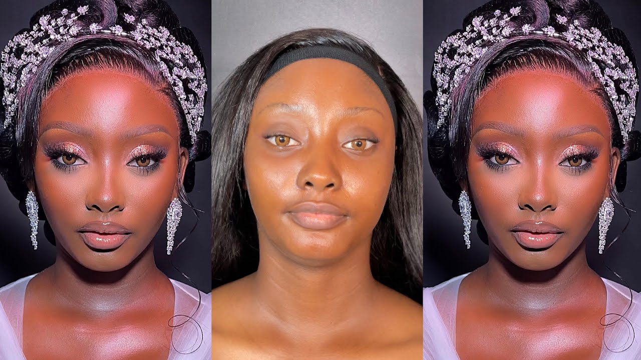 THE PERFECT BRIDAL GLAM || sparkly eyes and flawless skin finish